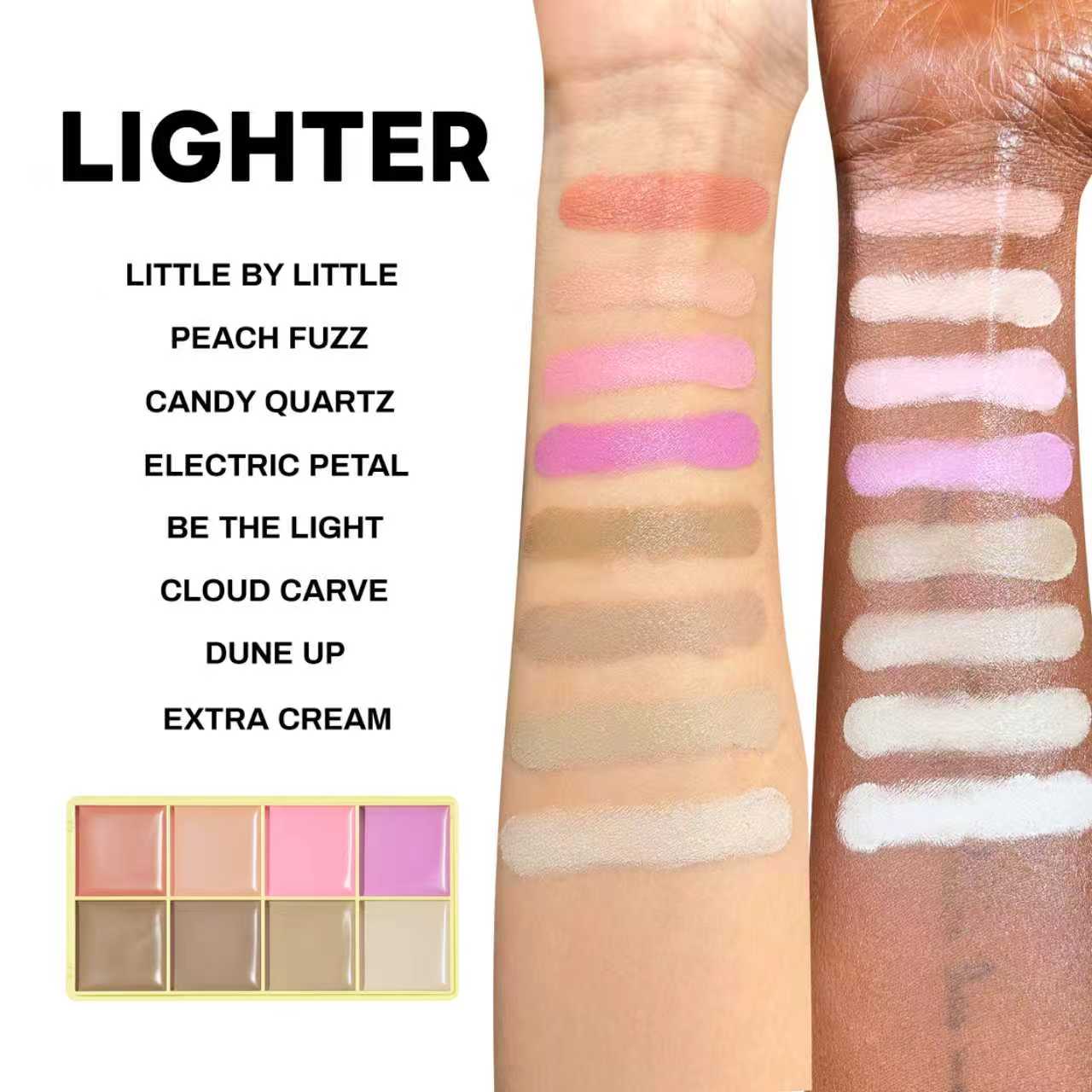 Curve Case Matte - Matte Cream Blusher & Bronzer Palette - Image 4